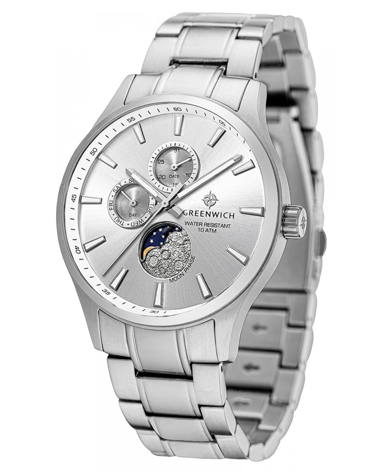 Greenwich Greenwich Moon Walker GW 058.10.33 , наручные мужские часы фото под углом